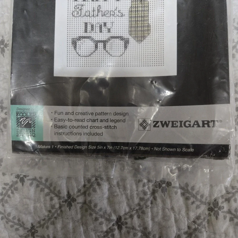 Zweigart Artiste Counted Cross Stitch Card Father's‎ Day